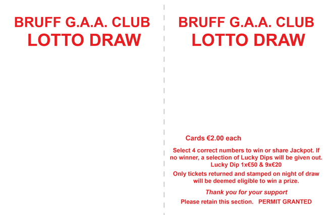 Win a €50 Club Shop voucher in tomorrow night's club lotto draw – link  below – FAUGHS GAA CLUB